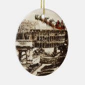 Kerstman in Rome Italië Keramisch Ornament (Rechts)