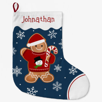 Kerstman in trui grote kerstsok