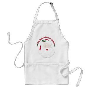 Kerstman in vintage stijl Deze Kerstman gelooft in Standaard Schort