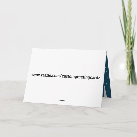 Kerstman in Vrolijke Kerstmis van het Venster Feestdagen Kaart (Achterkant)