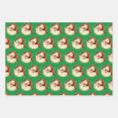  kerstman inpakpapier vel (Voorkant 2)