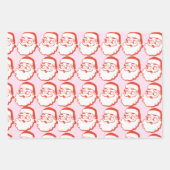 kerstman inpakpapier vel (Voorkant)