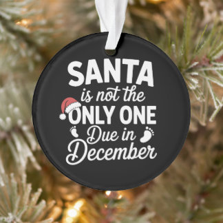 Kerstman is niet de enige die in december zwanger ornament