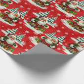  Kerstman is sackful of Cheer Cadeaupapier (Hoek)