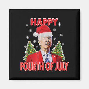 Kerstman Joe Biden Fijne 4e Juli Grappig Prettig K Magneet