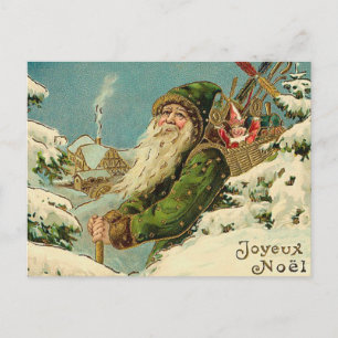 Kerstman - Joyeux Noel Feestdagenkaart