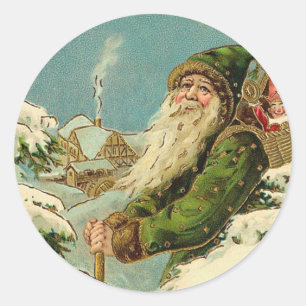 Kerstman - Joyeux Noel Ronde Sticker