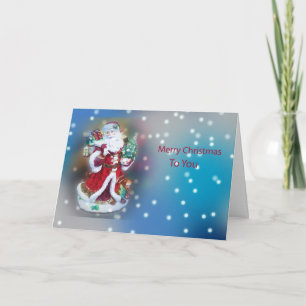 kerstman kaart