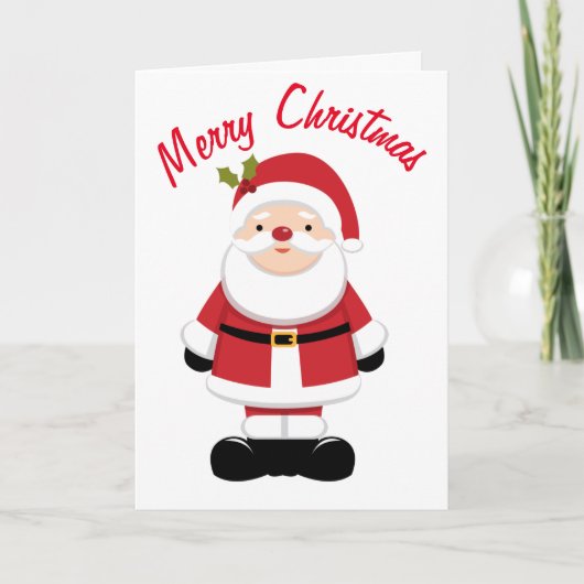 Kerstman  kaart (Voorkant)