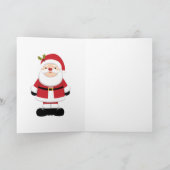 Kerstman  kaart (Binnen)