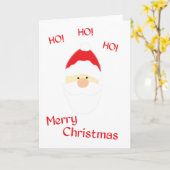 kerstman kaart (Gele Bloem)