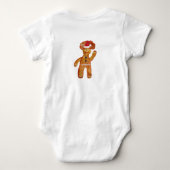 Kerstman Kabouter Baby Body Romper (Achterkant)