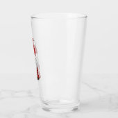 Kerstman Kabouter Bierglas Glas (Links)