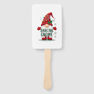 Kerstman Kabouter Dansende Kabouter Familie Kerstm Handwaaier