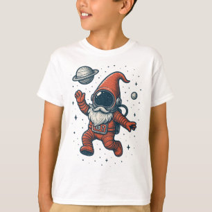 Kerstman Kabouter Kerst Astronaut Grappige Galaxy T-shirt