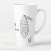 Kerstman Kabouter Kerstmug Latte Mok (Rechts)