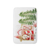 Kerstman Kabouter Ontwerp 2  Badmat (Voorkant Verticaal)