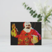 Kerstman Karl Feestdagenkaart (Staand voorkant)