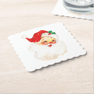 kerstman kartonnen onderzetters