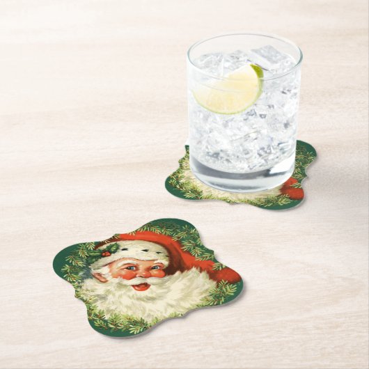  kerstman kartonnen onderzetters (Insitu)