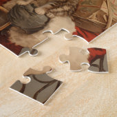 Kerstman Kat Kerst Jigsaw Puzzel (Zijkant)