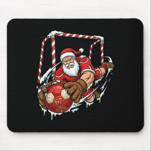 Kerstman Keeper 67 Voetbal Kerstmis Grappige Sport Muismat