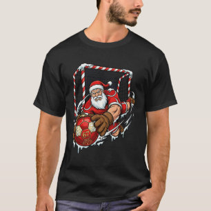 Kerstman Keeper 67 Voetbal Ll Kerst Misplaatst Spo T-shirt