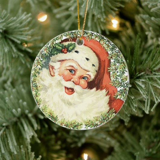 kerstman keramisch ornament (Boom)