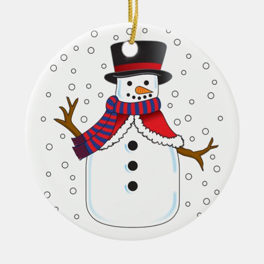 Kerstman Keramisch Ornament (Voorkant)