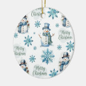 Kerstman Keramisch Ornament (Links)