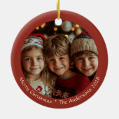   Kerstman Keramisch Ornament (Achterkant)