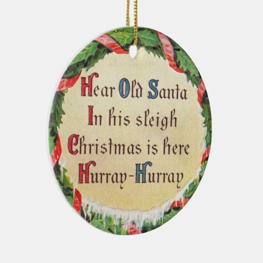 kerstman keramisch ornament (Rechts)