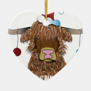 kerstman keramisch ornament