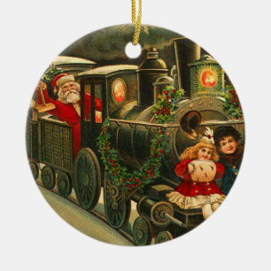 kerstman keramisch ornament
