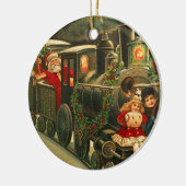  kerstman keramisch ornament (Links)