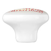 Kerstman Keramische Knop (Zijkant)