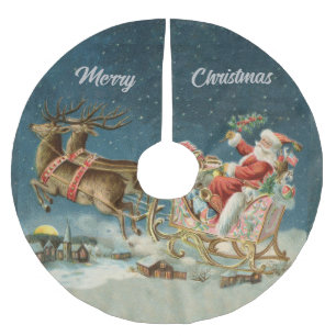 Kerstman Kerst Antique slee rendier Kerstboom Rok