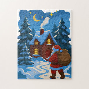 Kerstman Kerst decoratieve vinyl Legpuzzel