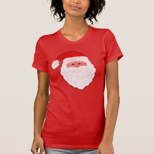 Kerstman kerst gezicht feestelijke t-shirt