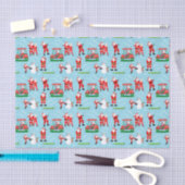 Kerstman Kerst Golf Pret Tissuepapier (Craft)