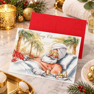 Kerstman Kerst in Spa voor Spa-liefhebbers Briefkaart