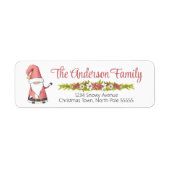 Kerstman kerst label (Voorkant)