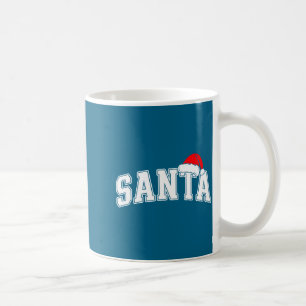Kerstman Kerst Varsity Tekst Met Hoed Familie Kers Koffiemok