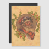 Kerstman Kerst Vintage Portret (Voorkant / Achterkant)