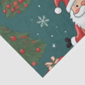 Kerstman kerstbomen cadeaus kerst tissuepapier (Detail)