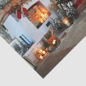 Kerstman Kerstboom Lichten Tissuepapier (Detail)