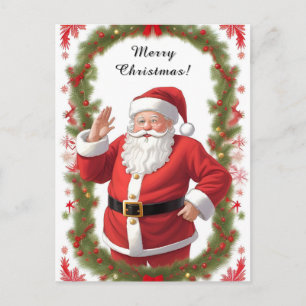 ❄️ Kerstman Kerstboom Moment 🎄 Feestelijk Briefkaart