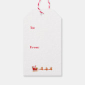 Kerstman Kerstcadeau-etiket Cadeaulabel (Achterkant)