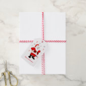 Kerstman Kerstcadeau-etiket Cadeaulabel (Met Touw)