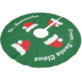 Kerstman Kerstcadeau Kerstboom Rok (Gekanteld)